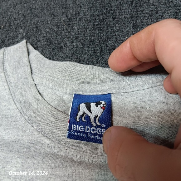 Vintage Big Dog Shirt Men 4X Gray Y2K They Messed With the Wrong Dog - Picture 6 of 10